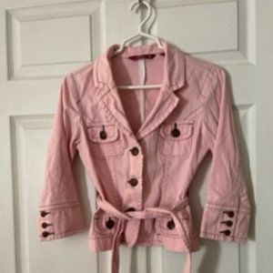 Pink  3/4 sleeves Jacket